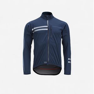 van Rysel - Endurance Rain - Long Sleeve Jas - Blauw - Waterdicht