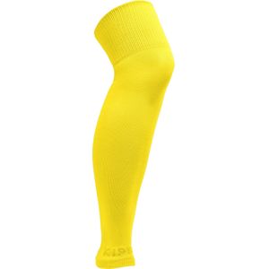 Voetbalsokken zonder voet heren / dames geel