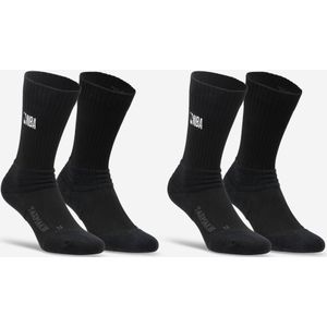 Basketbalsokken nba heren/dames so900 zwart set van 2 paar