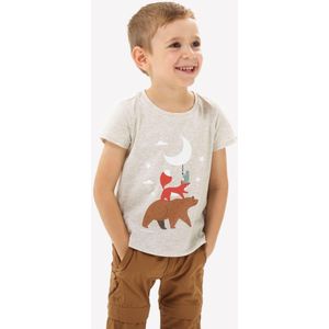 Wandel t-shirt voor kinderen van 2-6 jaar mh100 beige