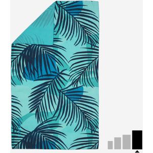 Microvezel handdoek geribbeld print maat xl 110 x 175 cm