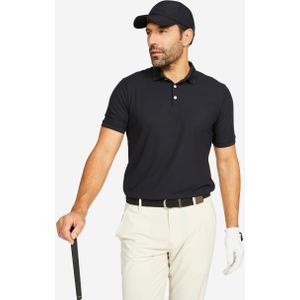 Golfpolo met korte mouwen voor heren ww500 zwart