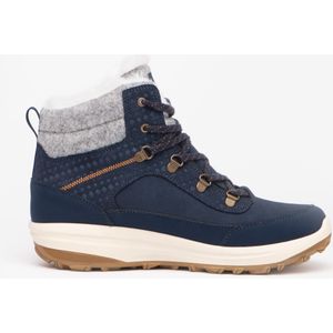 Warme waterdichte wandelschoenen nh900 leer voor dames blauw