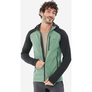 Fleece wandeljas voor heren mh520 met capuchon