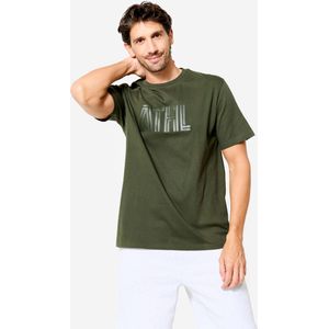 Fitness t-shirt voor heren katoen normale pasvorm