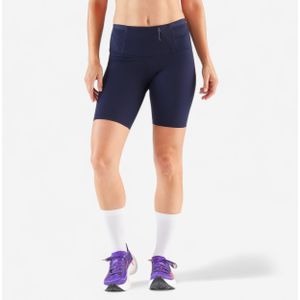 Korte hardlooptight dames run 900 light marineblauw