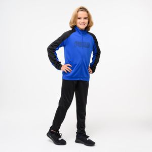 Puma - Trainingspak - Blauw Zwart - Polyester
