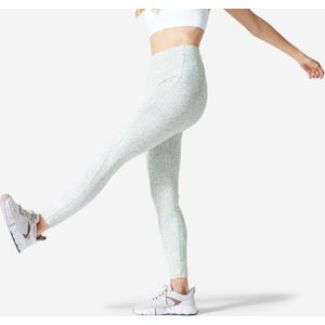 Fitness legging voor dames 520 beige met print