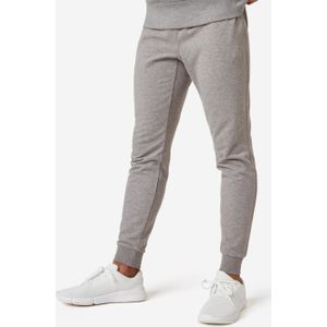 Joggingbroek voor fitness heren slim fit 500 grijs