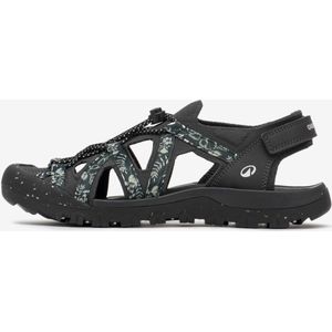 Comfortabele en lichte wandelsandalen nh900 voor dames zwart