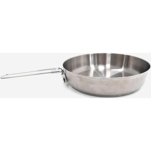 Braadpan voor kamperen/trekking mh100 rvs met dubbele bodem (0.9 l)