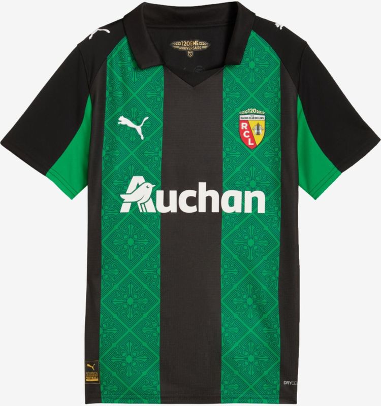 PUMA RC Lens 25/26 uitshirt, Groen/Zwart, Maat 15-16Y