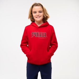 Kinderhoodie met opdruk rood