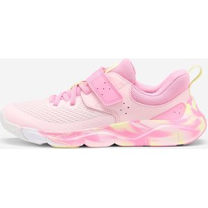 Kinderschoenen - Playful Fast - Roze/Geel - Klittenband en Elastische Veters