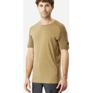 Merino shirt met korte mouwen voor trekking heren mt500