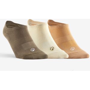 Lage sportsokken rs 160 bruin/beige set van 3 paar
