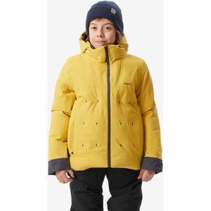 Warme en waterdichte ski-jas voor jongens 500 warm geel