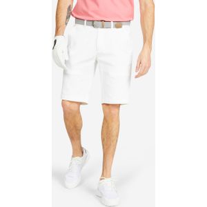Golfshort mw500 heren chino katoen wit