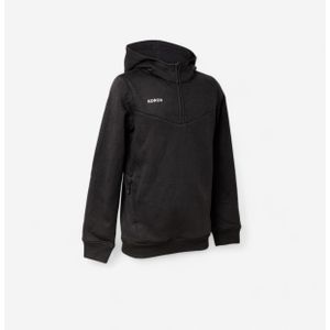 Hockey trui met capuchon kind fh500 zwart