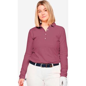 Polo met lange mouwen mw500 voor dames paars