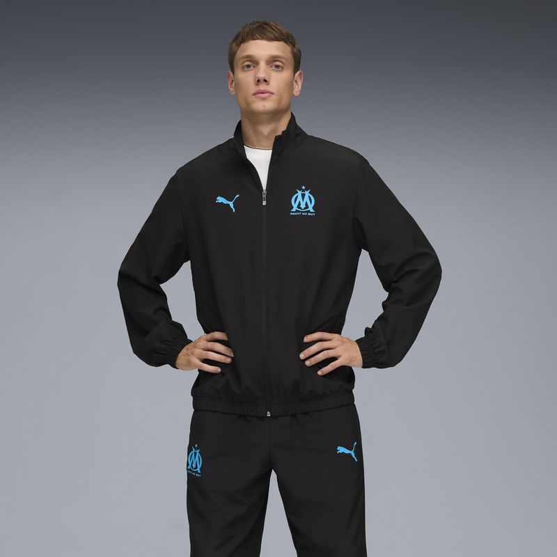 PUMA - Olympique de Marseille - Trainingspak - Zwart - Polyester