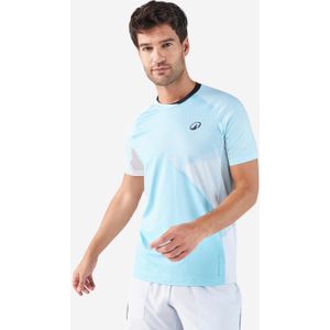 Technisch padelshirt met korte mouwen voor heren 900 lichtblauw