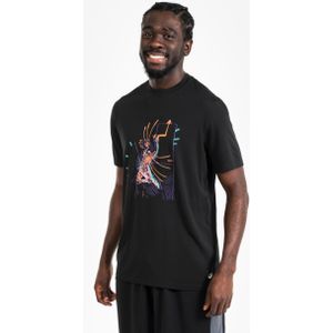 Basketbal t-shirt ts500 fast zwart