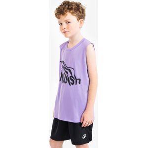 Basketbal tank top kinderen ts500 fast paars