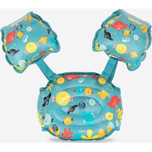Tiswim puddle jumper voor kinderen (15-30 kg). met visjes-print