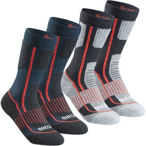 Warme wandelsokken voor kinderen sh520 warm mid 2 paar