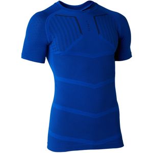 Thermoshirt unisex keepdry 500 korte mouwen marineblauw