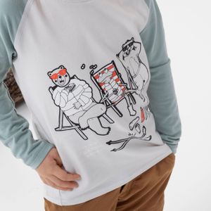 Uv-werend kindershirt met lange mouwen mh150 2 tot 6 jaar