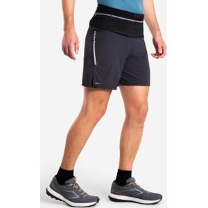 Trailshort voor heren run 900 ultra donkergrijs