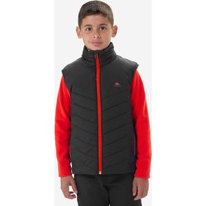 Hybride synthetische bodywarmer voor wandelen zwart kinderen 7-15 jaar