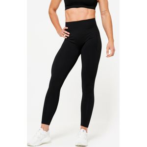 Naadloze booty lift legging voor dames zwart