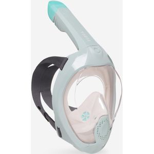 Snorkelmasker easybreath+ met akoestisch ventiel volwassenen 540 lichtkaki roze