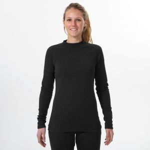 Thermoshirt voor skiën dames bl 100 zwart