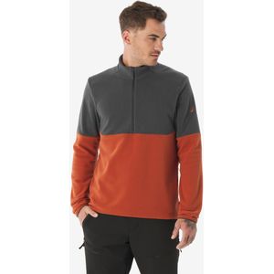 Fleece voor bergwandelen mh500 voor heren bruin