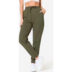 Damesjoggingbroek katoen groen