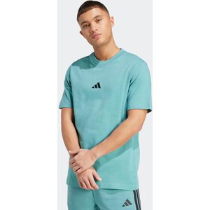adidas - Sportswear T-shirt - Powder Teal / Black - Korte Mouwen