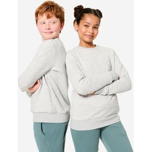 Warme sweater met ronde hals voor kinderen grijs/print