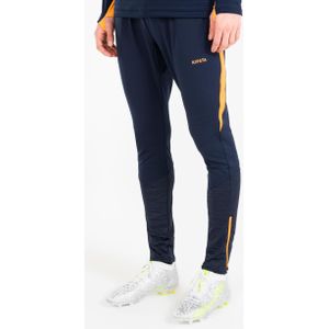 Trainingsbroek voetbal clr donkerblauw/oranje
