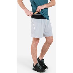 Trailshort voor heren run 900 ultra parelgrijs
