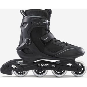 Fitness skates voor volwassenen fit100 zwart zilver