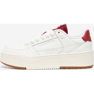 Damessneakers cj80 platform wit rood