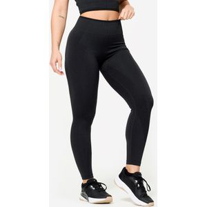 Naadloze legging voor krachttraining dames zwart