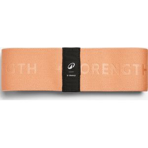 Weerstandsband fitness extra zwaar voor bilspieren textiel oranje