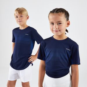 Tennisshirt voor kinderen light donkerblauw