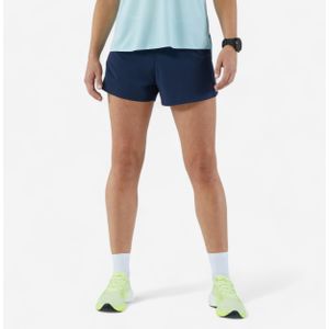Lichte hardloopshort voor dames light marineblauw