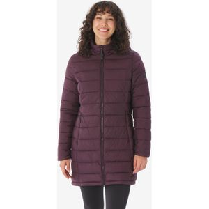 Gewatteerde lange jas starler bordeaux